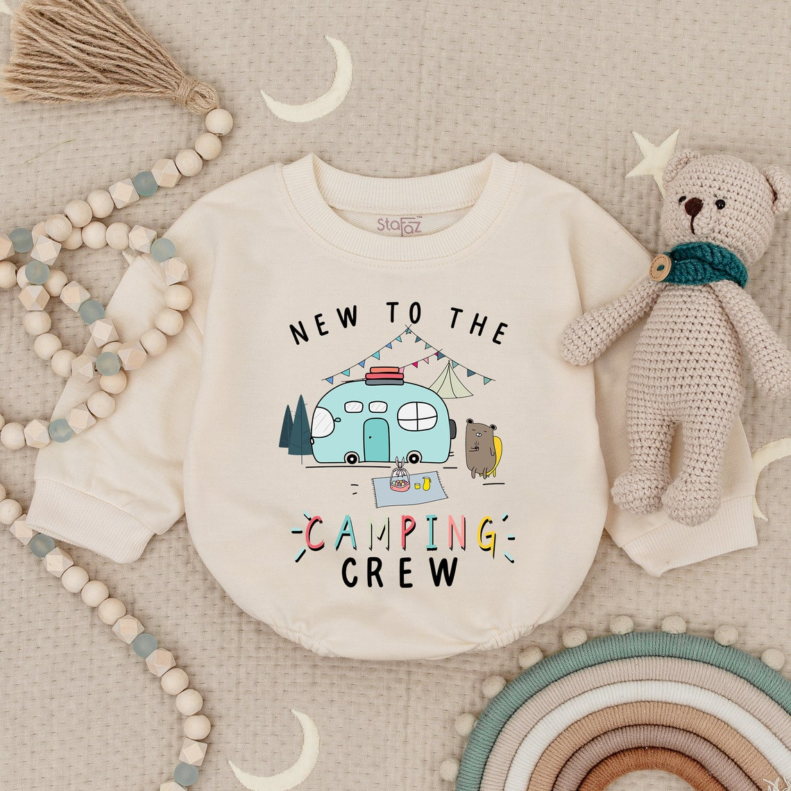 Adventurous Baby Camping Bodysuit - Ideal Gift for Baby Shower 2025