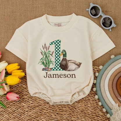 Charming Duckling Romper: Ideal Baby Shower & Birthday Gift, One Lucky Duck