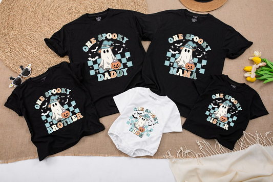 Spooky Dude 1st Birthday Sweater - Halloween Family Matching Outfits 