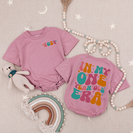 Bubble Romper for 1st Birthday Girl - Personalized Strawberry Outfit