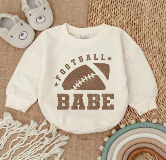Football Babe Romper for Baby Girl/Boy - Daddy's Girl Toddler Sweater