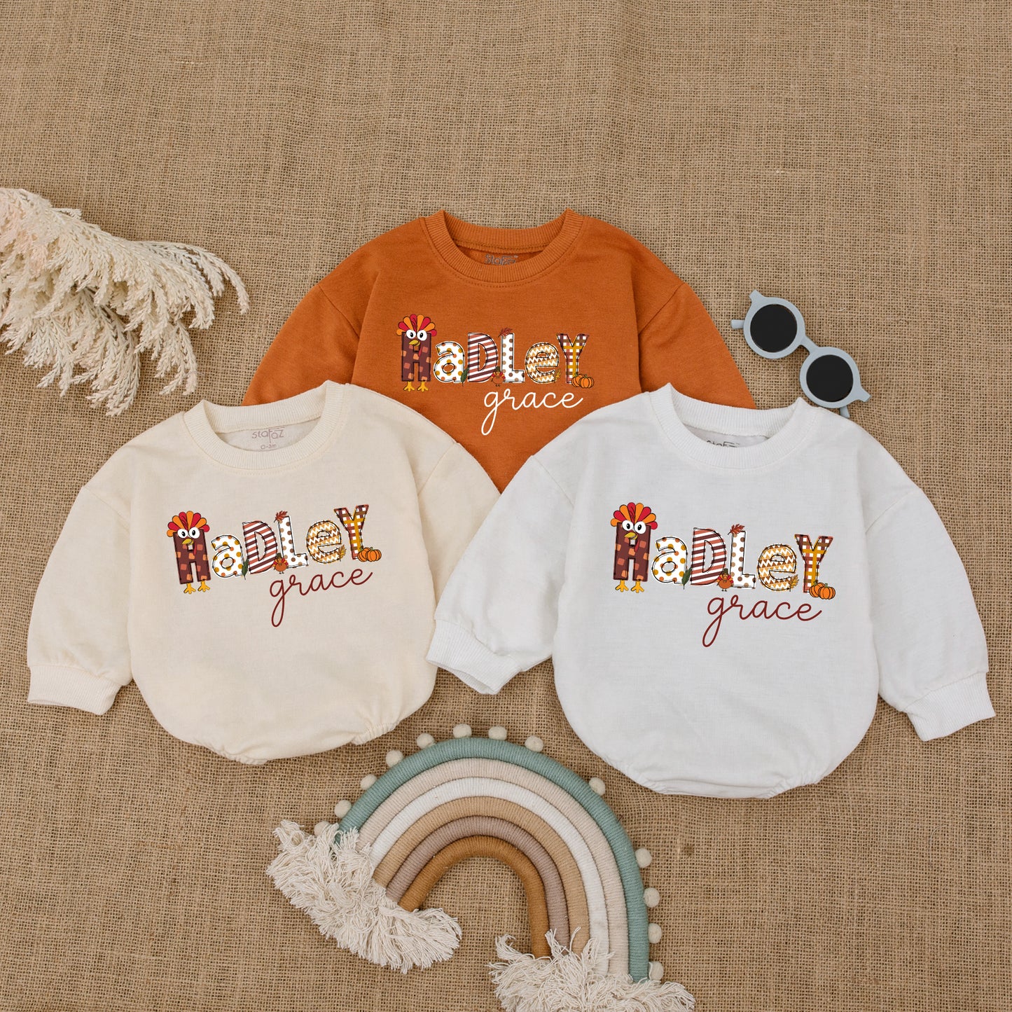 Thanksgiving & Fall Themed Baby Romper - The Perfect Autumn Baby Outfit