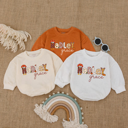 Thanksgiving & Fall Themed Baby Romper - The Perfect Autumn Baby Outfit