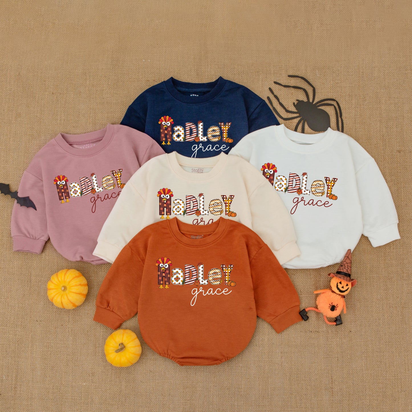 Thanksgiving & Fall Themed Baby Romper - The Perfect Autumn Baby Outfit