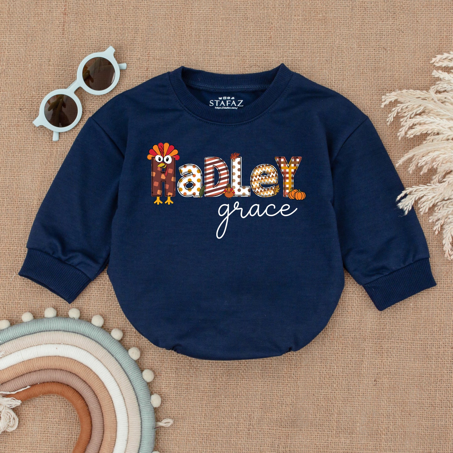 Thanksgiving & Fall Themed Baby Romper - The Perfect Autumn Baby Outfit