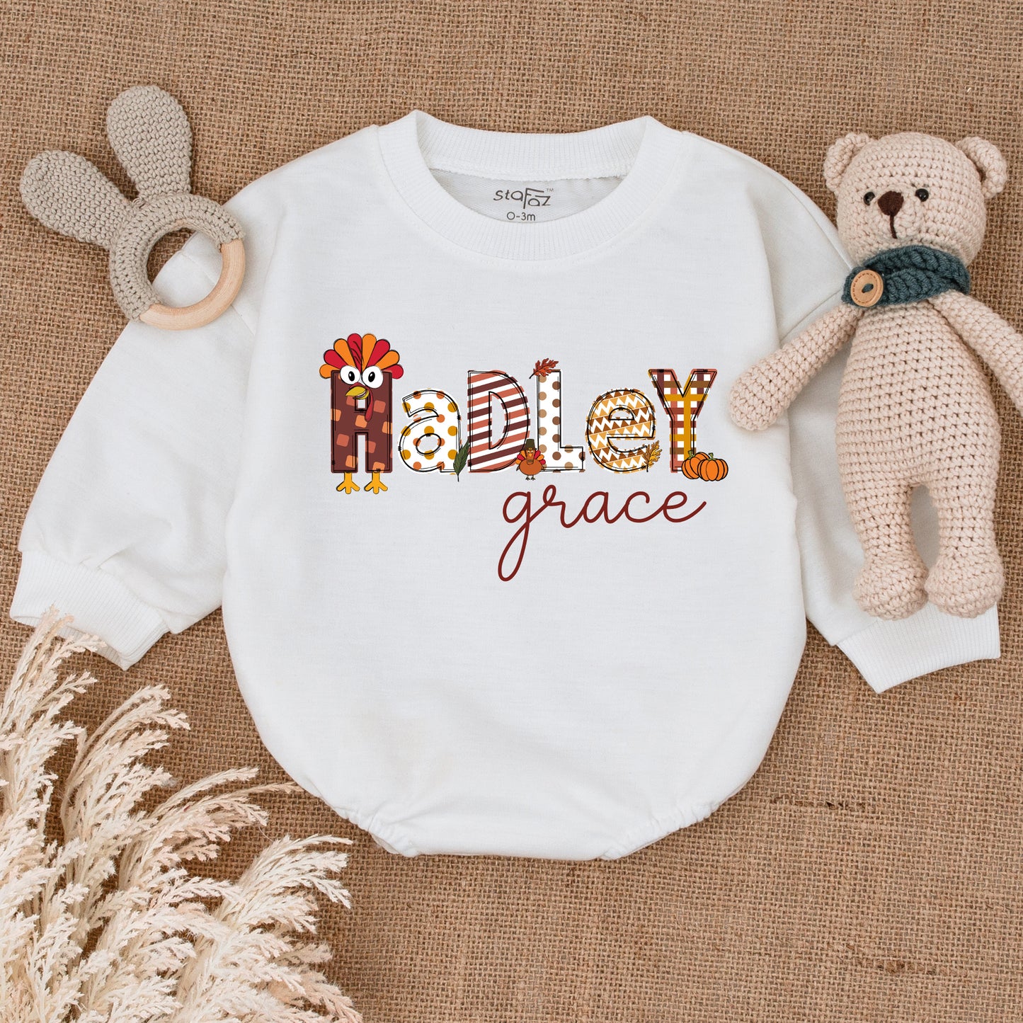 Thanksgiving & Fall Themed Baby Romper - The Perfect Autumn Baby Outfit