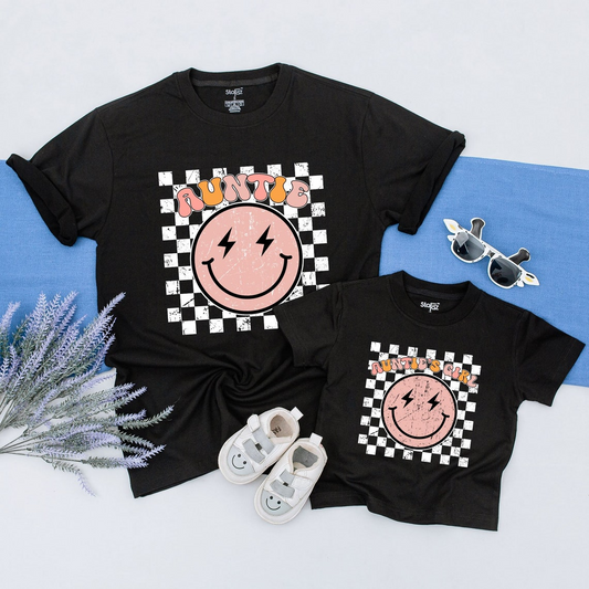 Charming Auntie & Child's Tees: Perfect Gift for Auntie, Kid's Attire