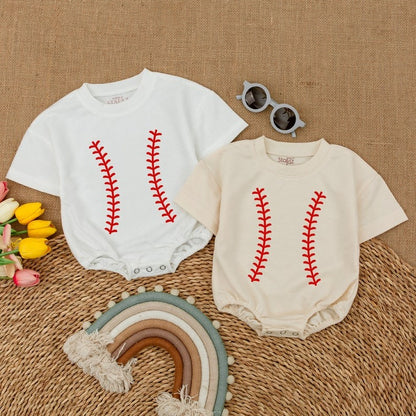 Custom-Made Baseball Bodysuit: Unique Personalized Baby Shower & Game Day Gift