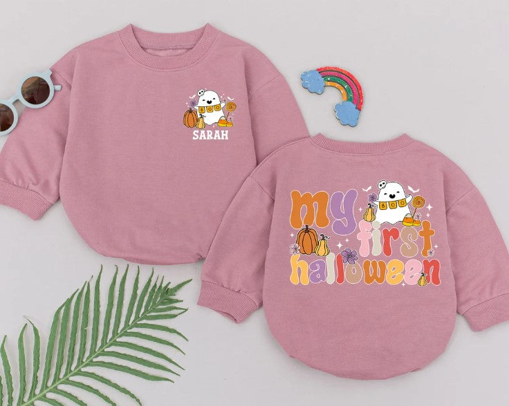 First Halloween Pumpkin Bodysuit - Cute Baby Outfits & Spooky Season Gifts