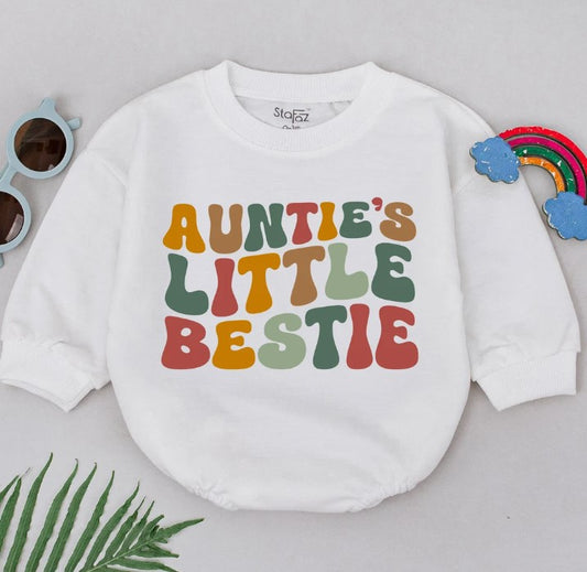 Auntie’s Bestie Baby Romper: Ideal Shower Gift, Boy-Girl Suitable, Newborn Outfit