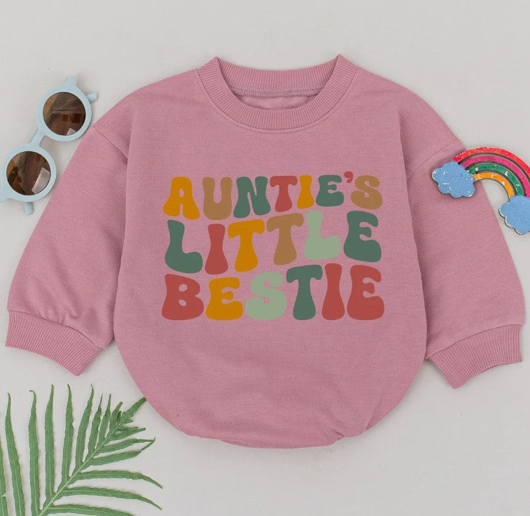 Auntie’s Bestie Baby Romper: Ideal Shower Gift, Boy-Girl Suitable, Newborn Outfit