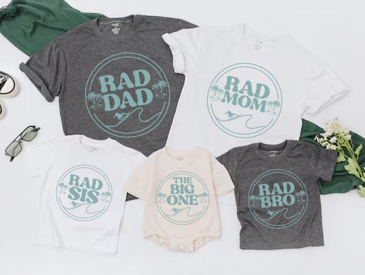 Celebrate With The Big One Surf Birthday Outfit for Toddler & Family