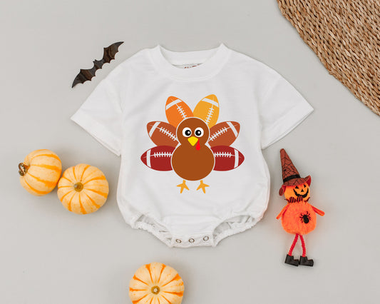 First Thanksgiving Bubble Romper - Perfect Baby Shower or Fall Gift! 