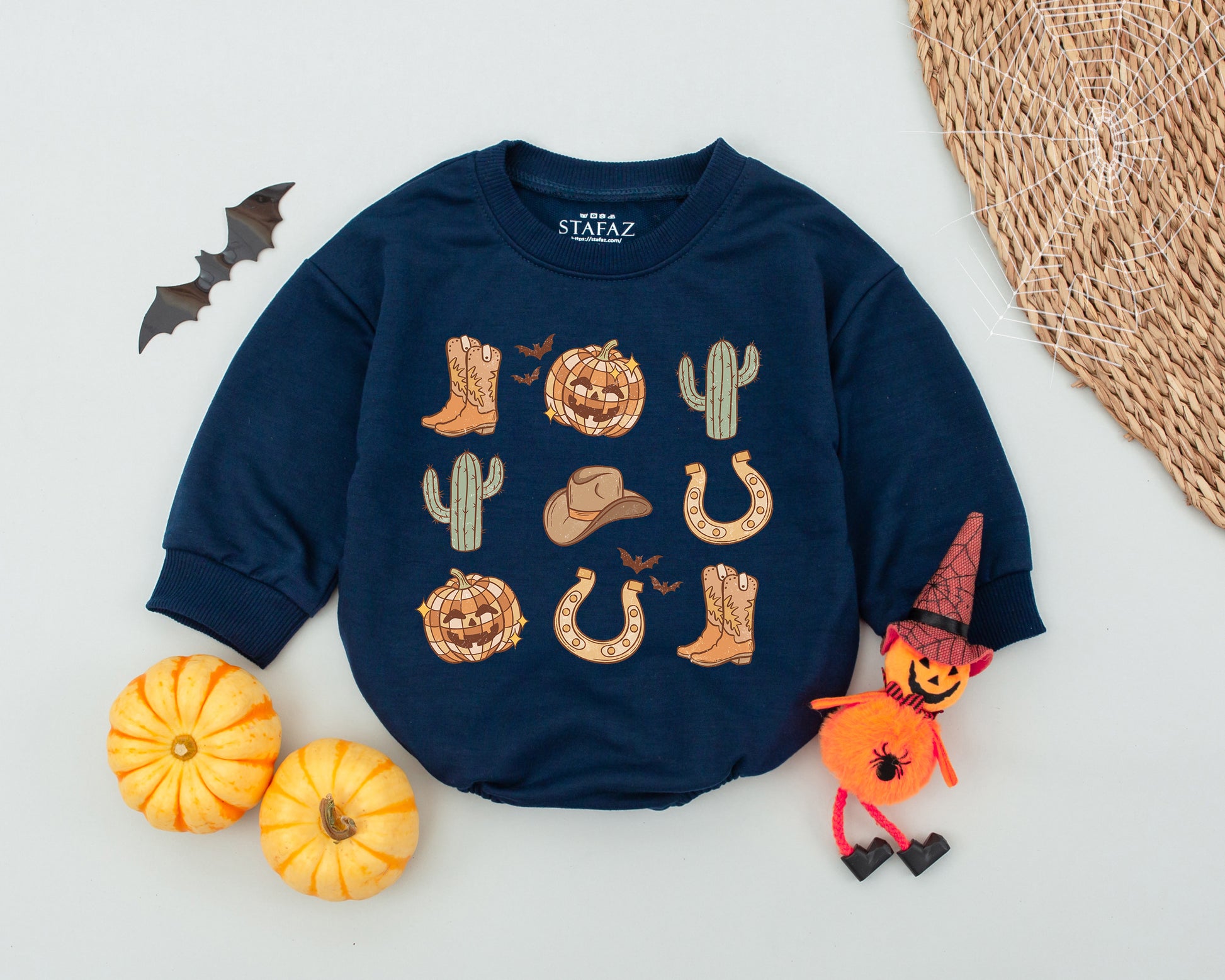 First Halloween Baby Romper - Western Style Costumes for Boys & Girls
