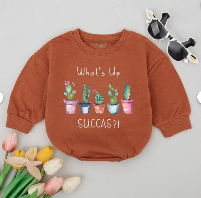 Hip & Fun Cactus-Themed Bodysuit: Perfect Baby Shower Gift for Nature Lovers