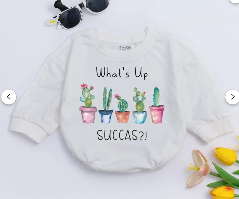 Hip & Fun Cactus-Themed Bodysuit: Perfect Baby Shower Gift for Nature Lovers