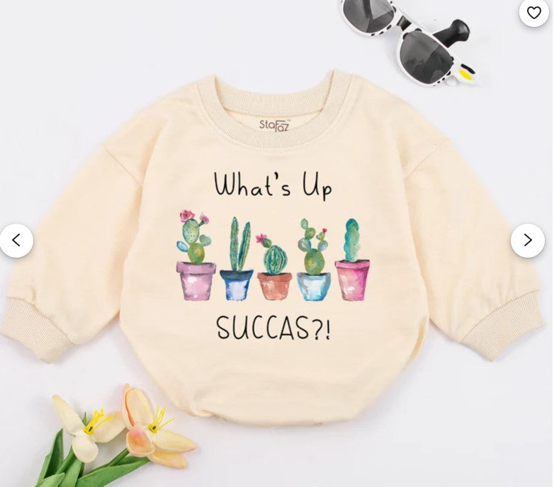 Hip & Fun Cactus-Themed Bodysuit: Perfect Baby Shower Gift for Nature Lovers