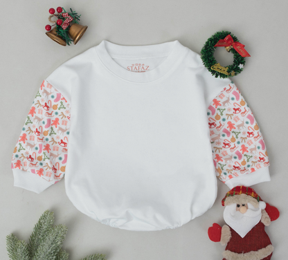 Combo 20 Christmas Blank Baby Romper, gentle on sensitive skin and comfy enough for all-day wear