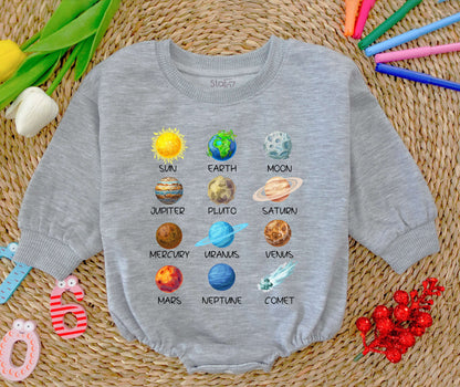 Astronaut Baby Romper Set: Newborn Gift & Earth Day Kids Outfit