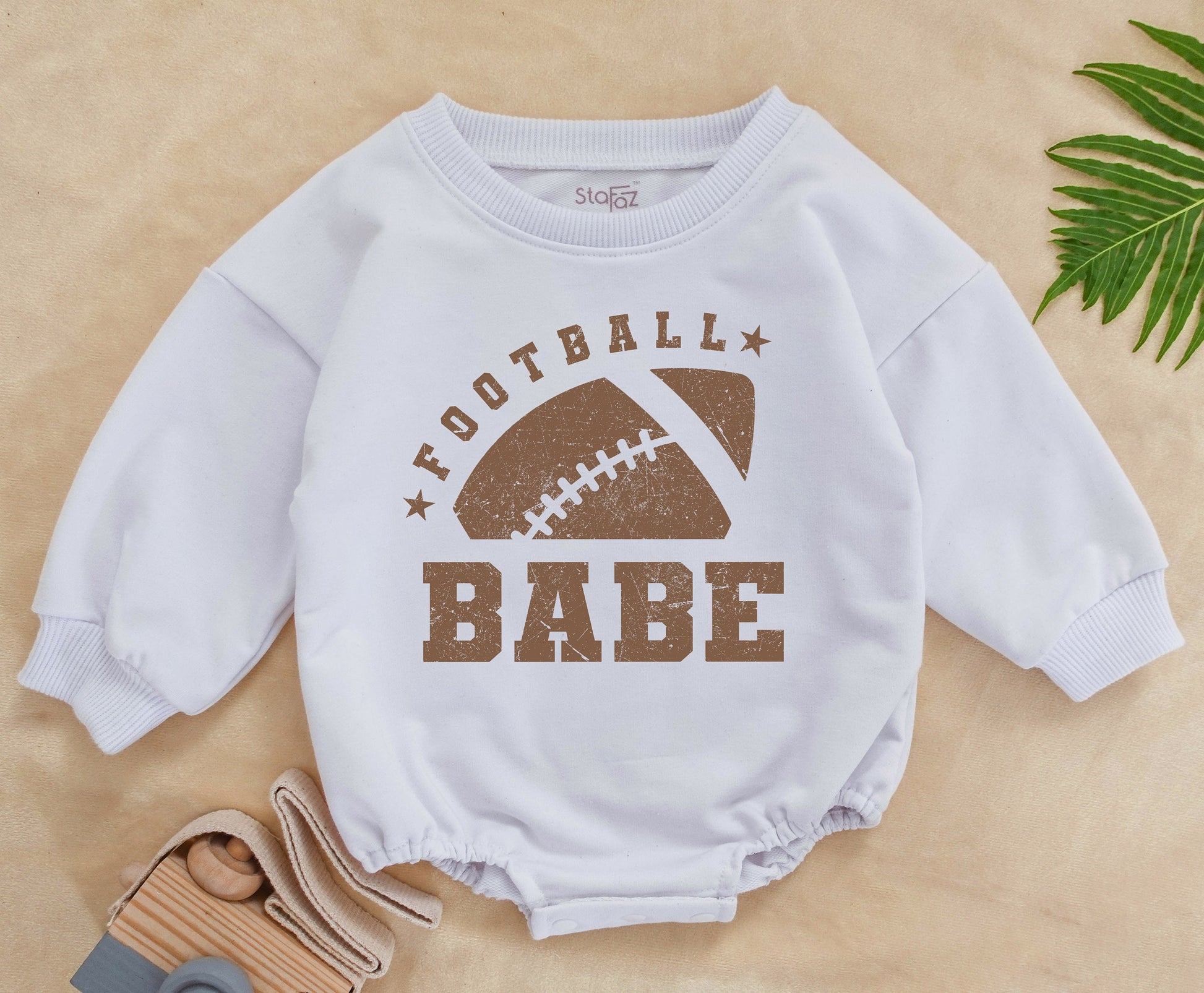 Football Baby Jumpsuit | Oversized Romper for Baby & Toddler