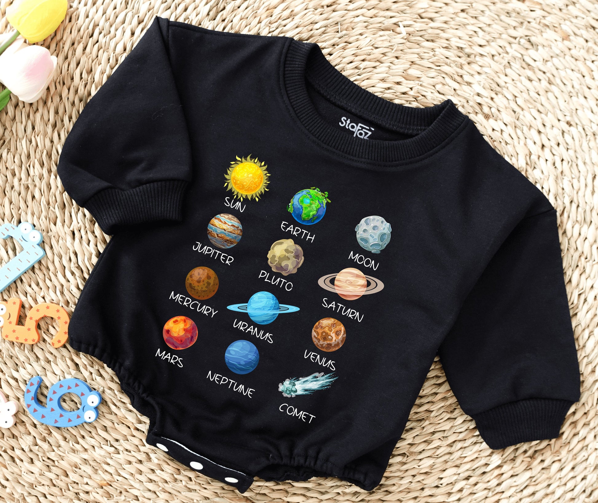 Astronaut Baby Romper Set: Newborn Gift & Earth Day Kids Outfit