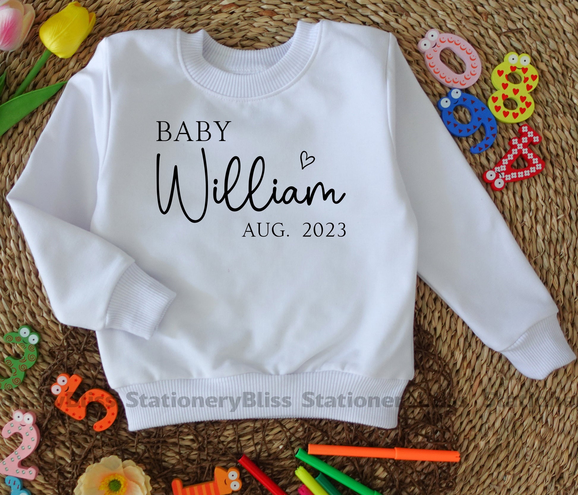 Personalized Baby Romper for Newborns, Custom Name Bodysuit Gift