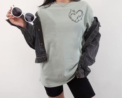 Cute Shark Pocket T-Shirt Adorable Marine Life Graphic Tee for Ocean Lovers