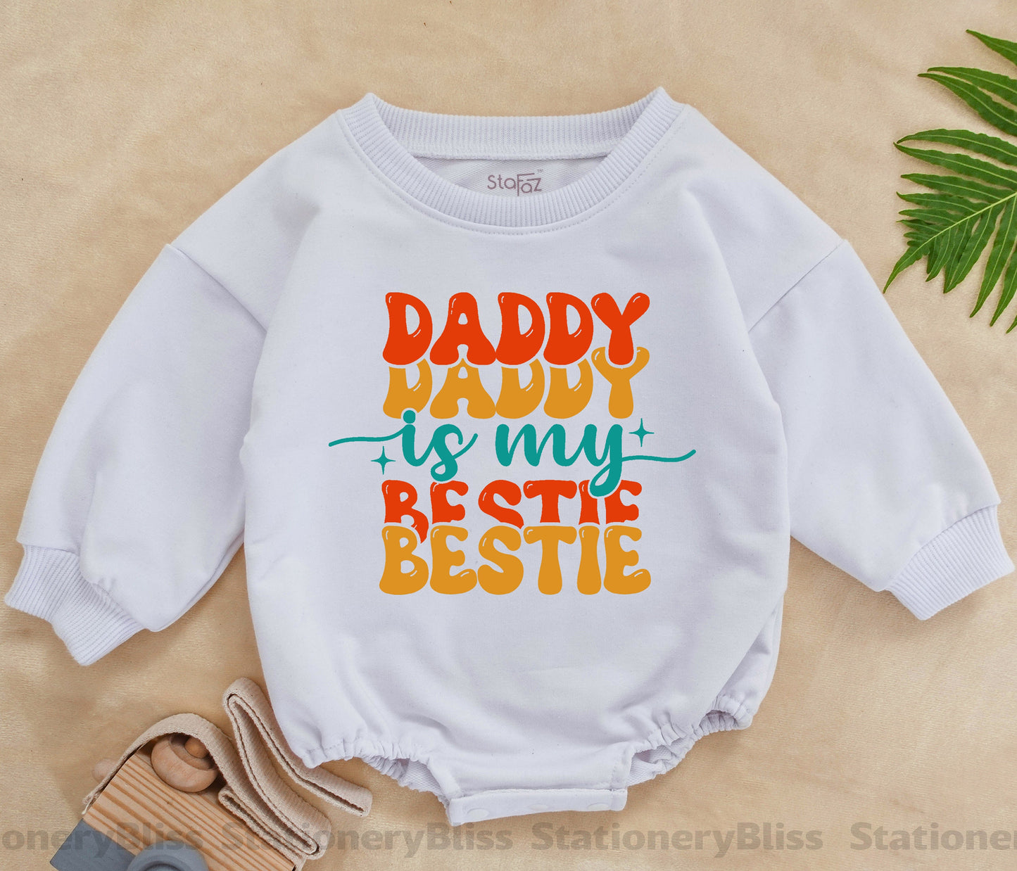 Retro Daddy's Bestie Bodysuit for Kids – Father's Day Gift Idea