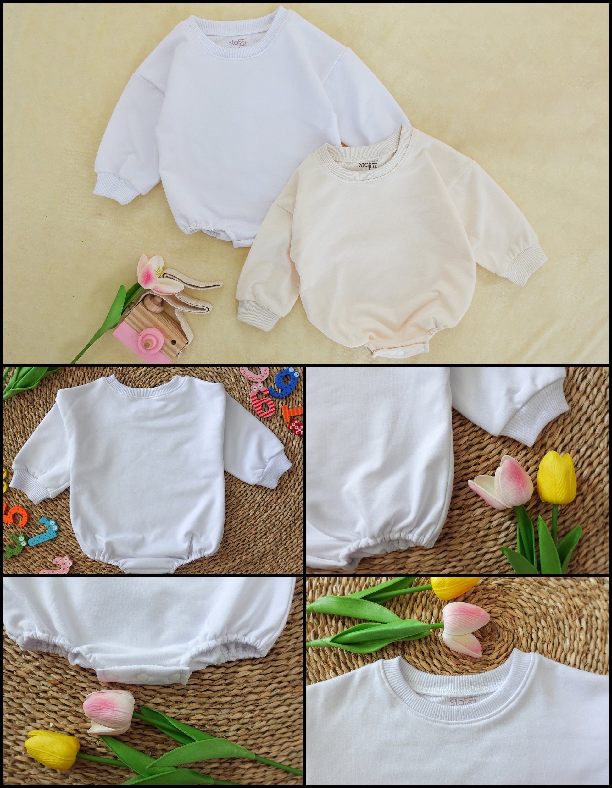 Trendy Boho Baby Romper: Retro Cool Newborn Outfit & Shower Gift