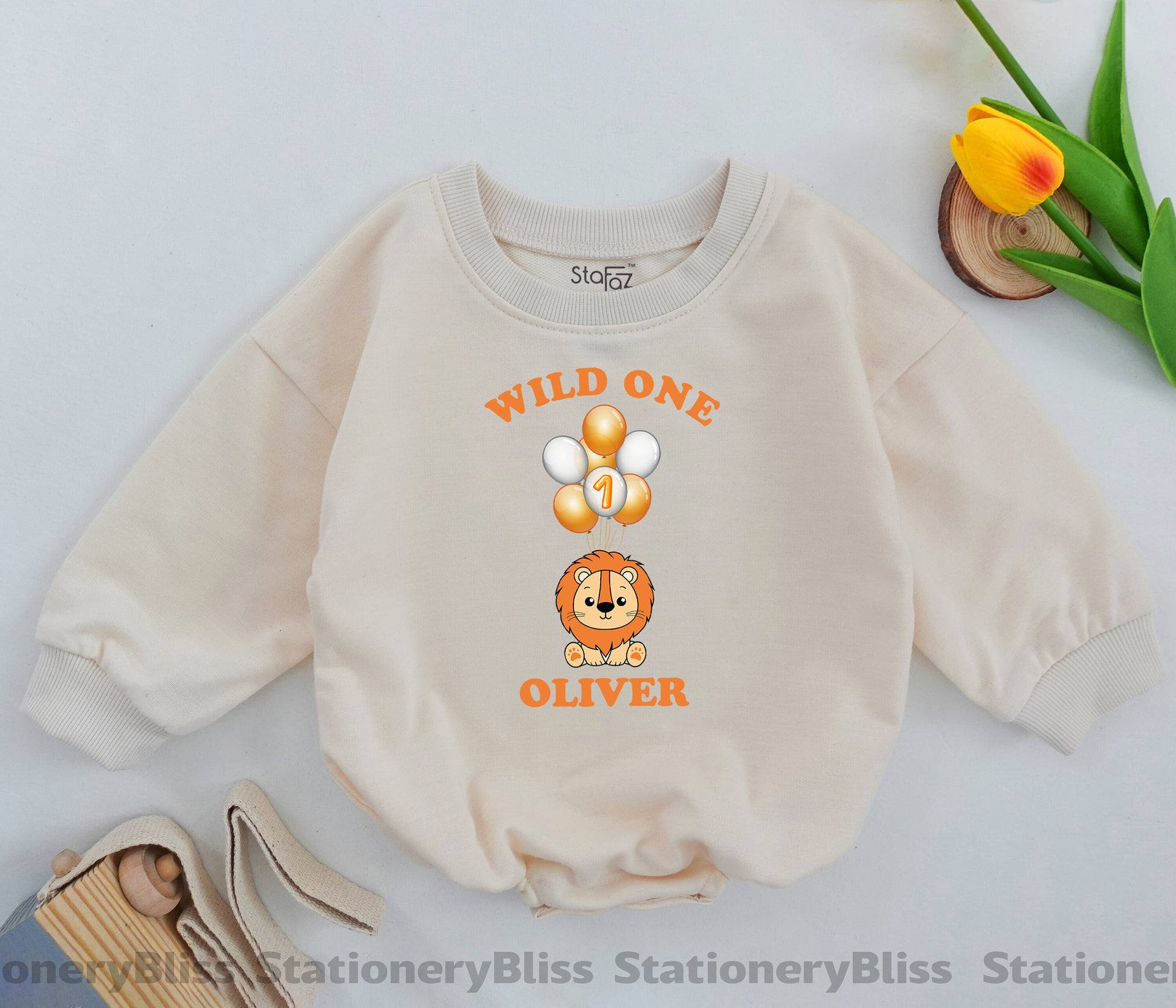 Wild One Birthday Romper - Gender Neutral 1st Birthday Bodysuit Gift