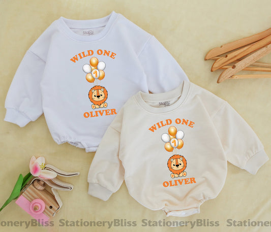 Wild One Birthday Romper - Gender Neutral 1st Birthday Bodysuit Gift