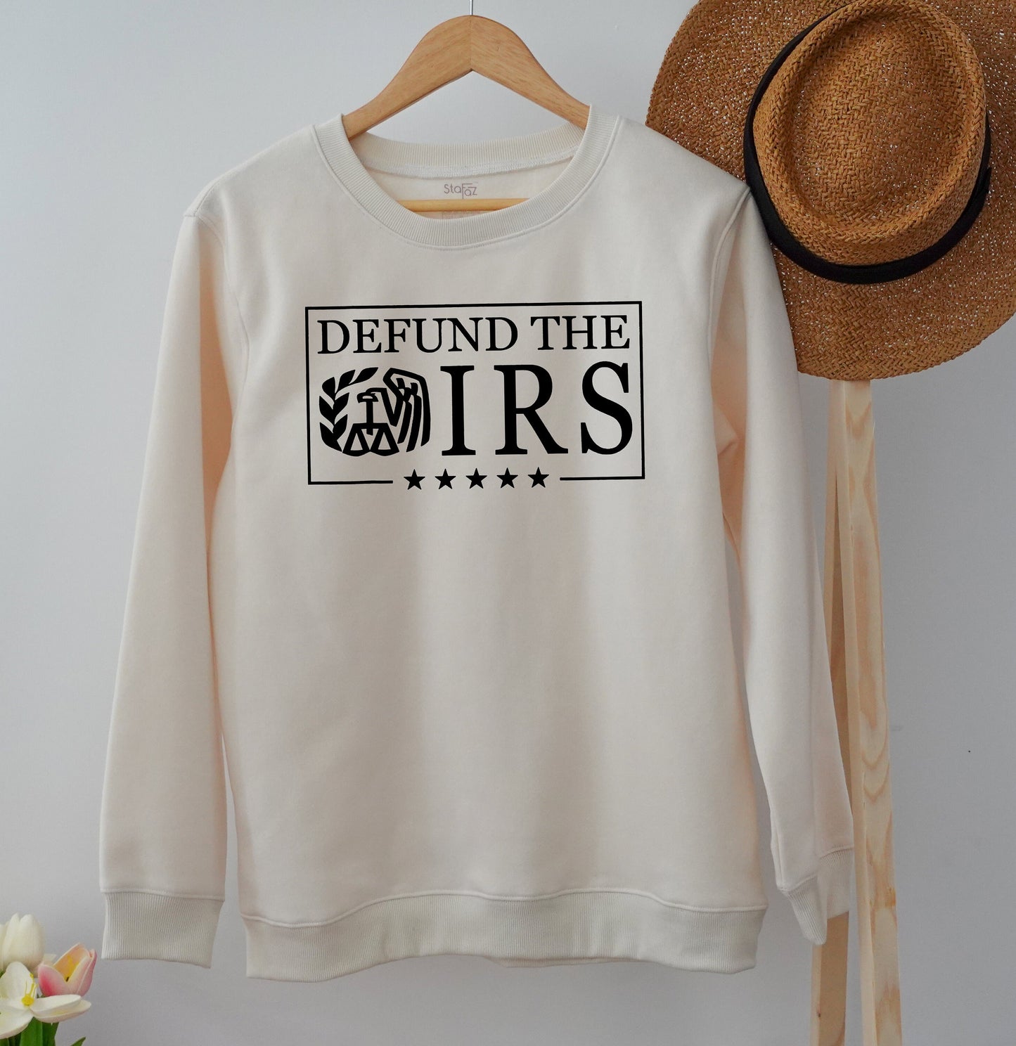 Defund the IRS Eagle Graphic Tee: Bold Libertarian Statement Shirt for Patriots Who Love Freedom, Funny Political Gift for Tax Season, Comfortable Cotton (139 chars)