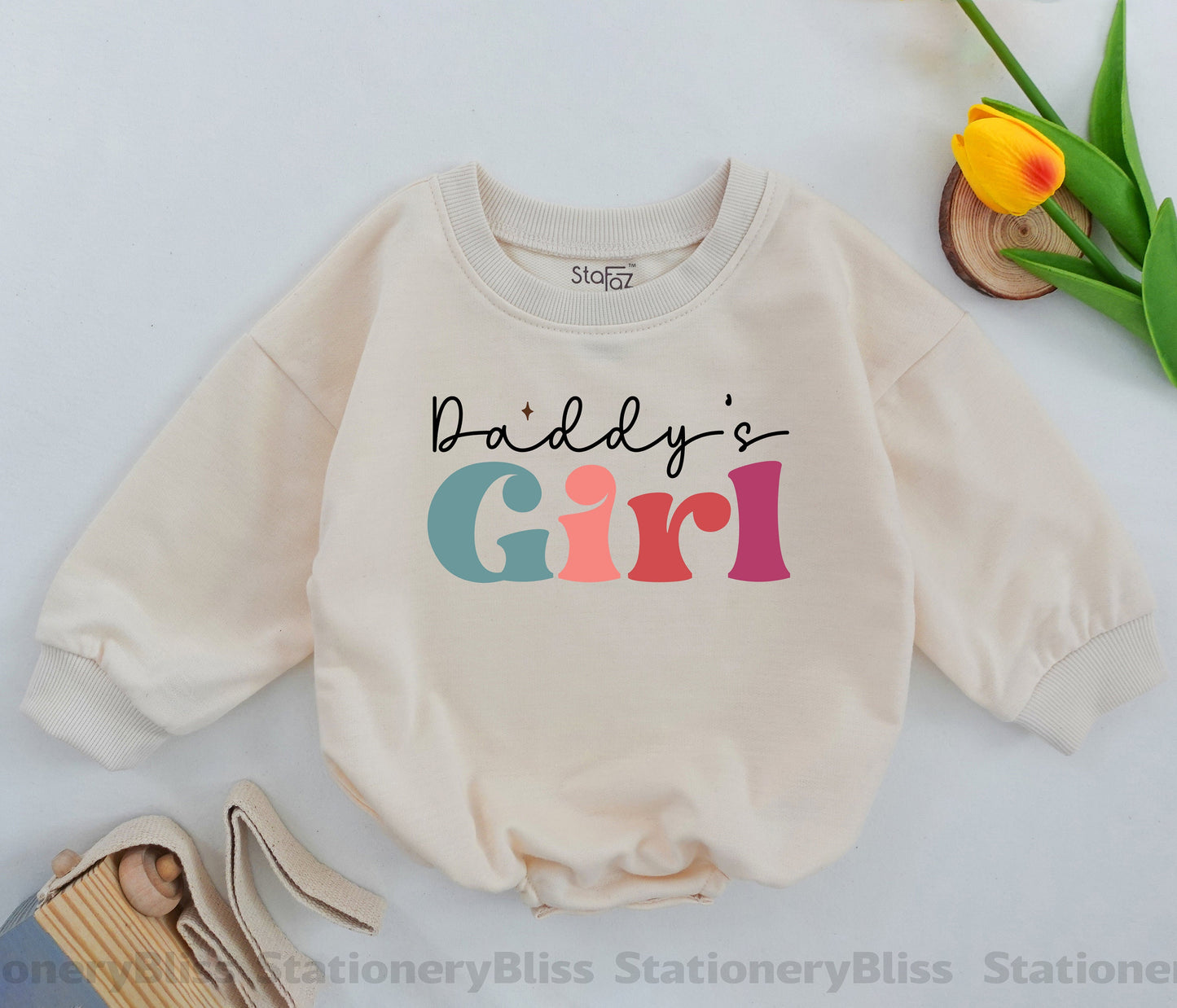 Retro Daddy's Girl Romper - Perfect Father's Day & Baby Shower Gift