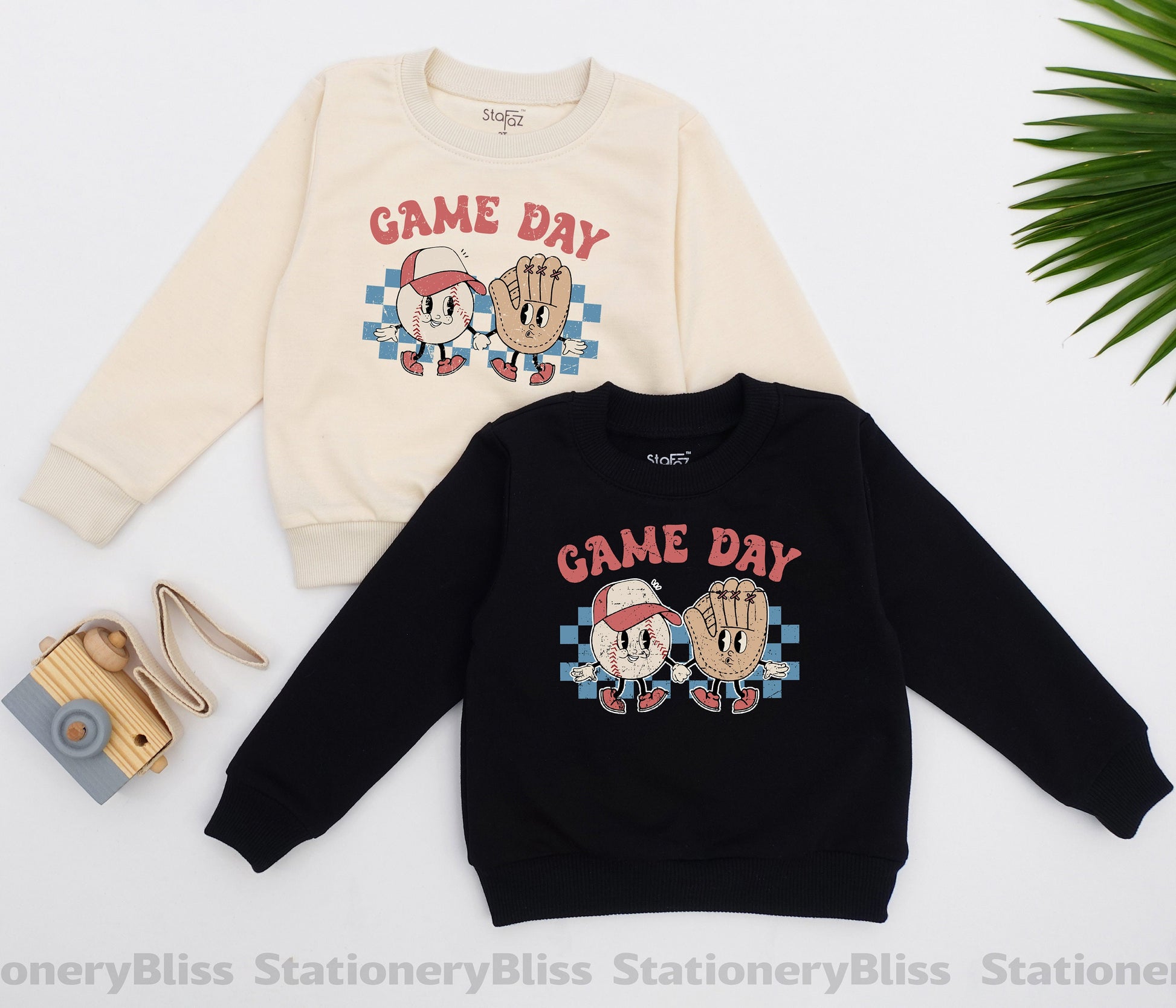 STAFAZ Retro Baseball Romper Baby One Piece Game Day Outfit Cute Vintage Baseball Jumpsuit for Little Sluggers