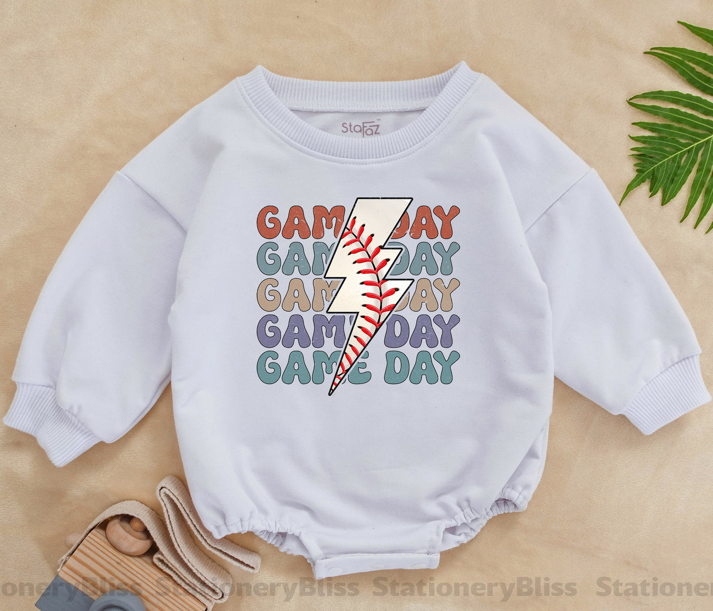 Retro Game Day Baby Romper: Baseball Jumpsuit & Outfit for Girls