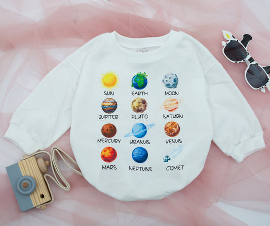 Astronaut Baby Romper Set: Newborn Gift & Earth Day Kids Outfit