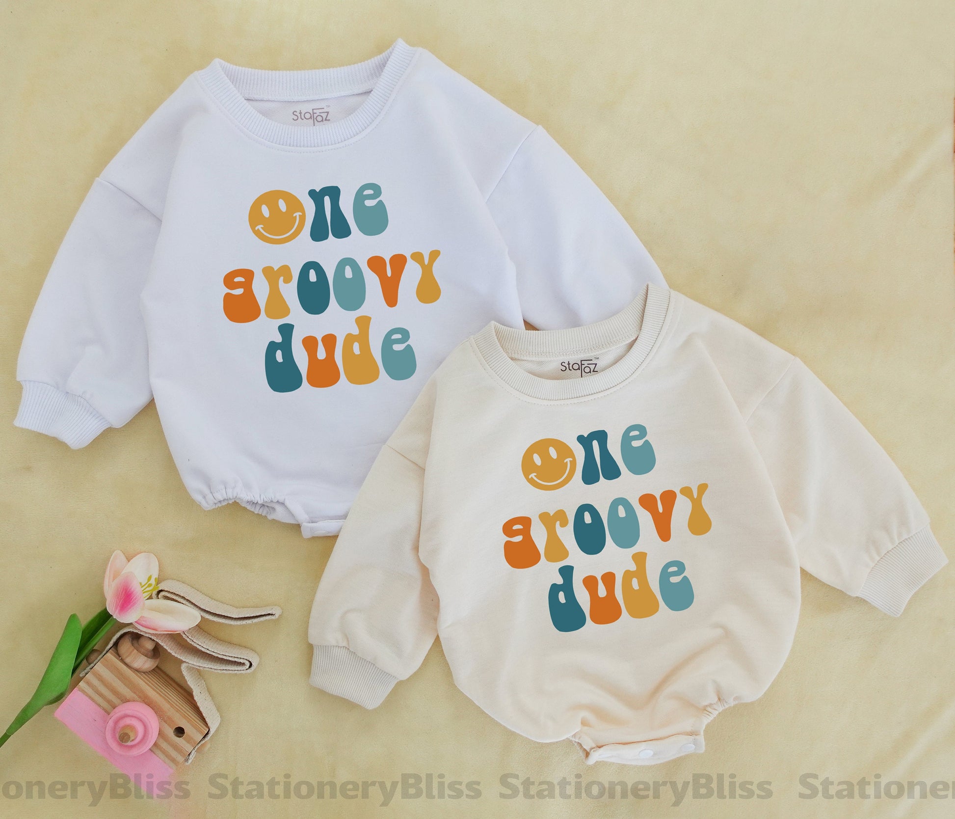 One Groovy Dude Retro Romper – Perfect 1st Birthday or Baby Shower Gift