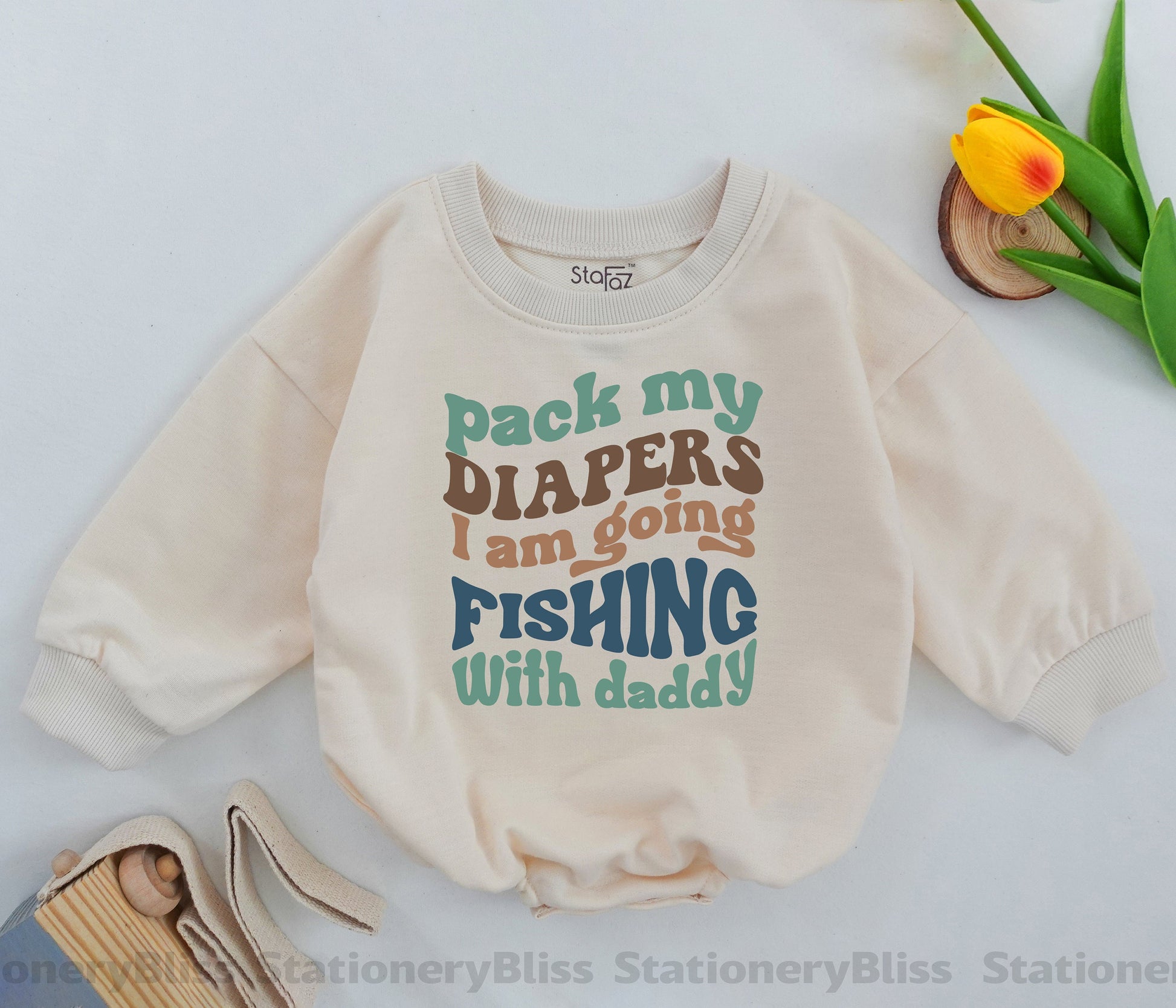 Retro Fishing Buddy Baby Bodysuit - Perfect Gift for New Dads  
