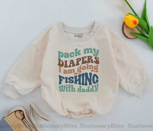 Retro Fishing Buddy Baby Bodysuit - Perfect Gift for New Dads  