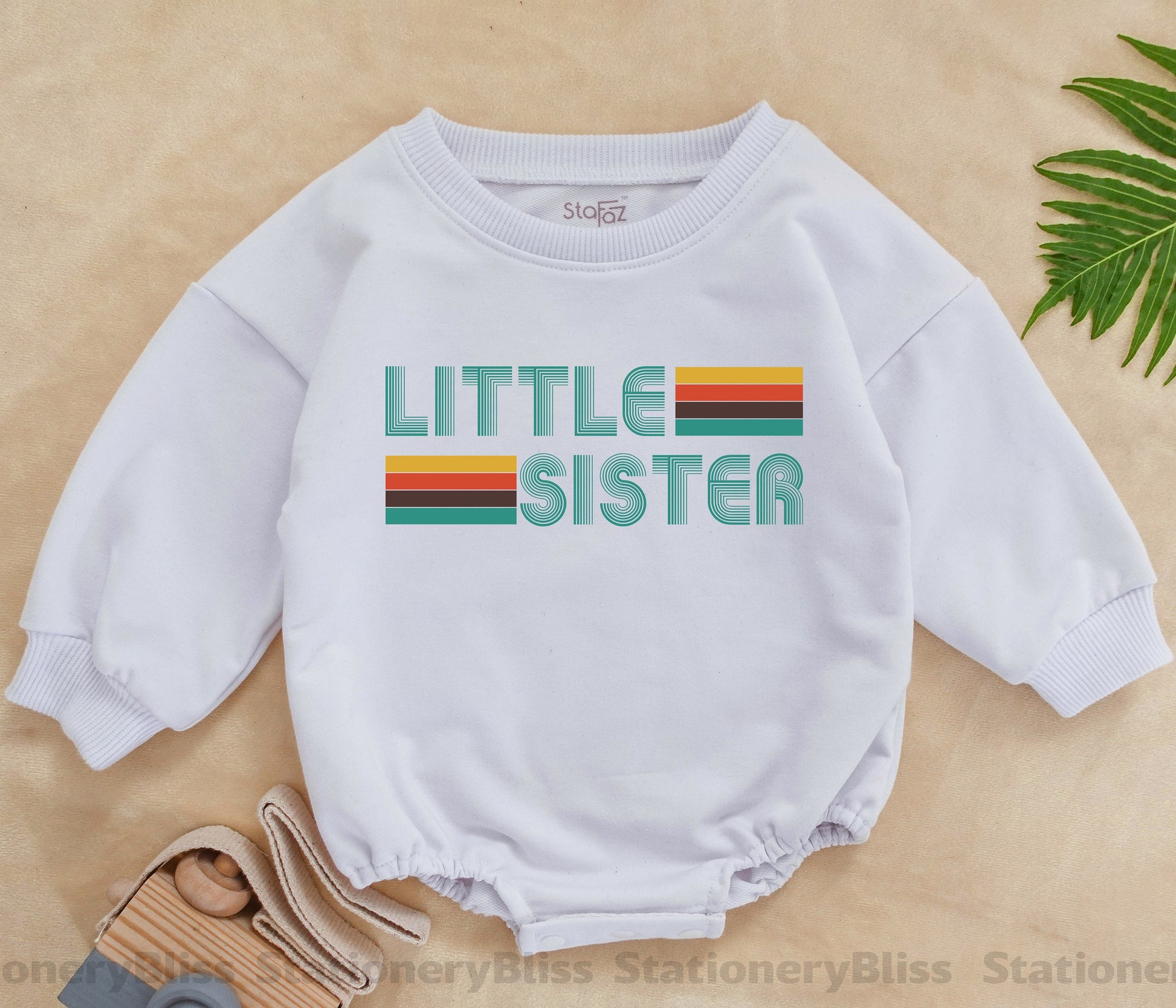 Retro Sibling Romper & Bodysuit – Cute Gender Neutral Baby Outfit