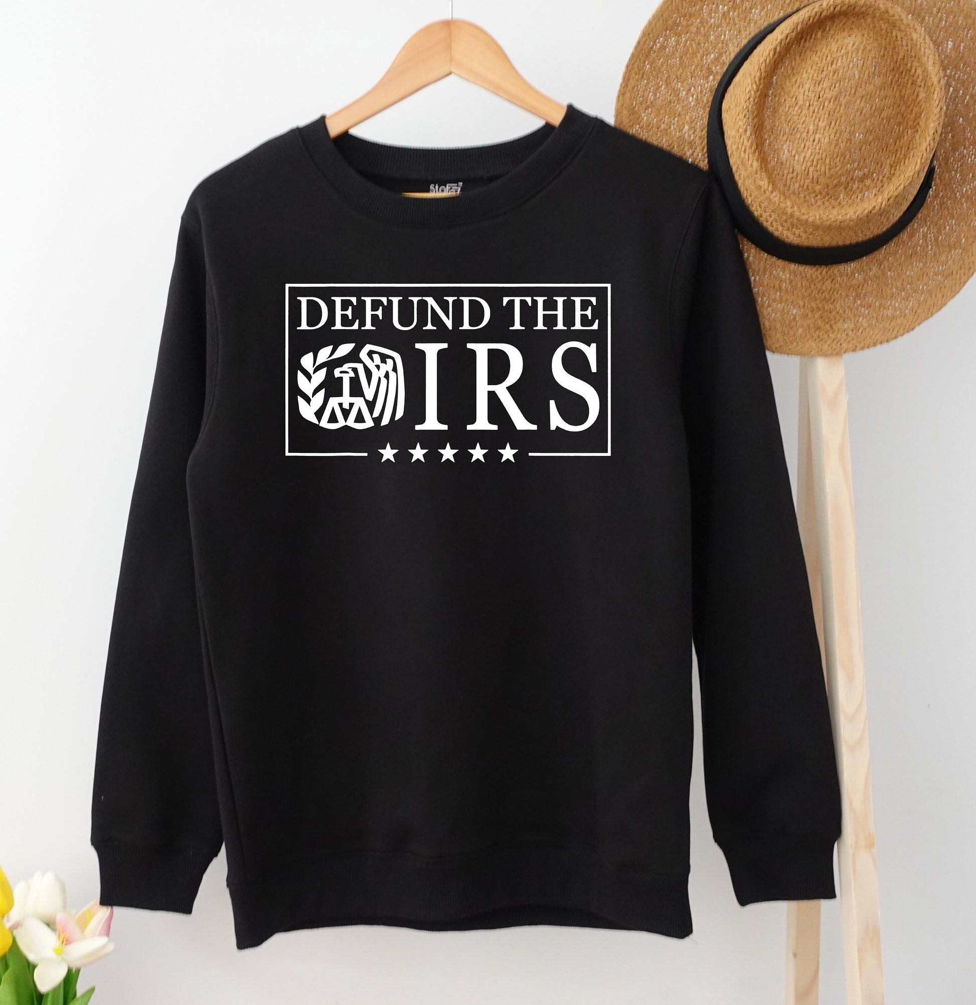 Defund the IRS Eagle Graphic Tee: Bold Libertarian Statement Shirt for Patriots Who Love Freedom, Funny Political Gift for Tax Season, Comfortable Cotton (139 chars)