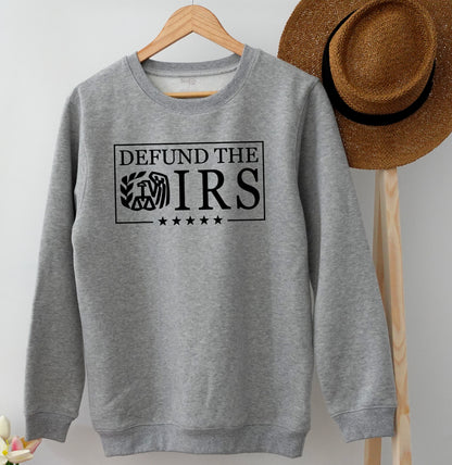 Defund the IRS Eagle Graphic Tee: Bold Libertarian Statement Shirt for Patriots Who Love Freedom, Funny Political Gift for Tax Season, Comfortable Cotton (139 chars)