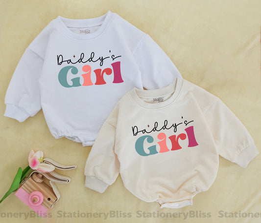 Retro Daddy's Girl Romper - Perfect Father's Day & Baby Shower Gift