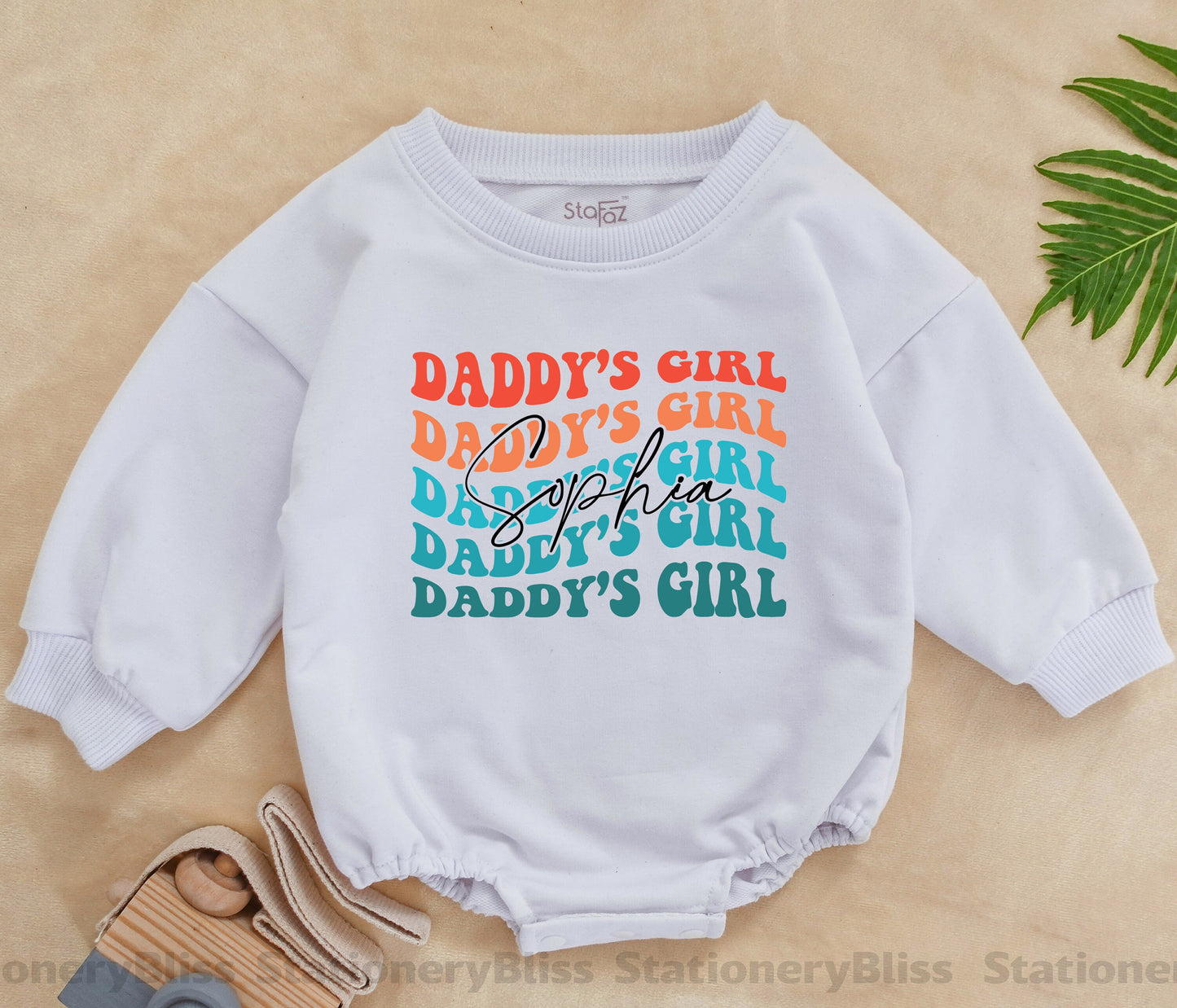 Retro Daddy's Girl Romper: Perfect Father's Day Outfit for Baby