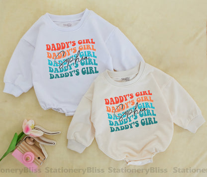 Retro Daddy's Girl Romper: Perfect Father's Day Outfit for Baby