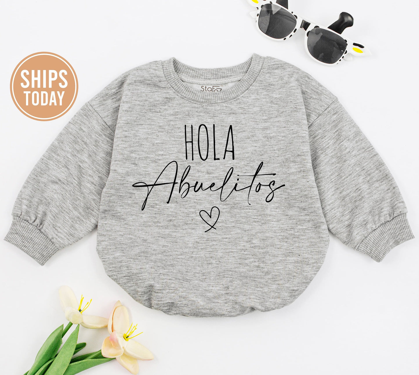 Futuros Abuelitos Baby Bodysuit: Grandparents Pregnancy Announcement