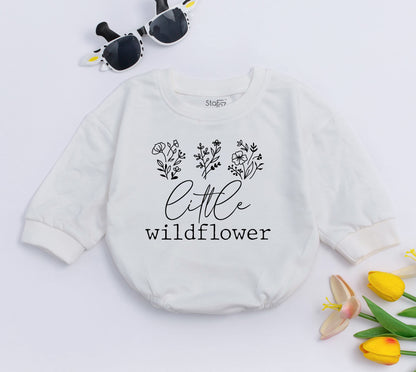 Boho Flower Baby Bodysuit - Cute Bohemian Newborn Girl Outfit Gift