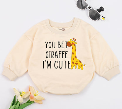 Adorable Giraffe Baby Romper – Fun Unisex Outfit & Baby Shower Gift