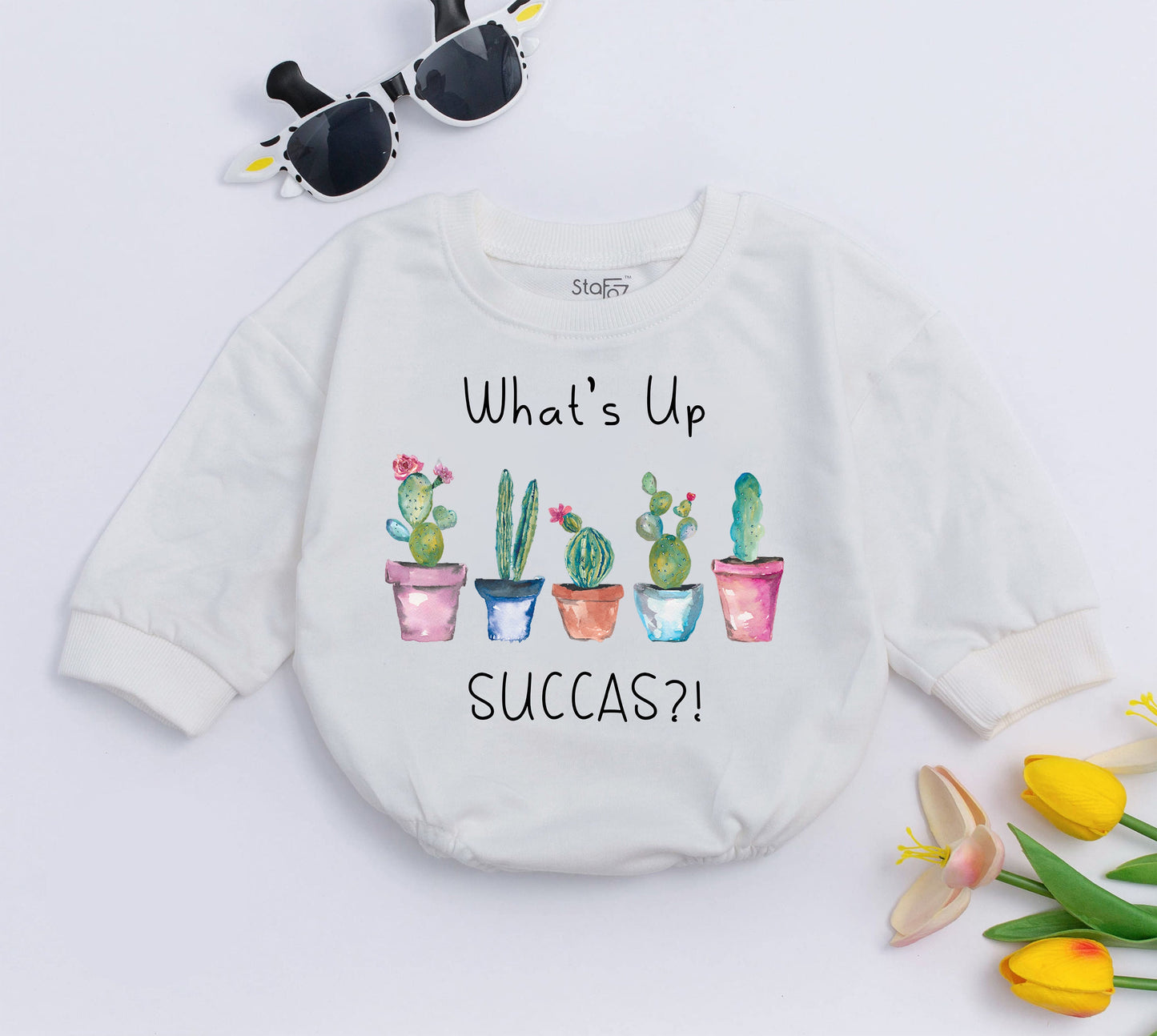 “Funny Cactus Baby Romper, Unisex Bodysuit Gift for Nature Lovers”