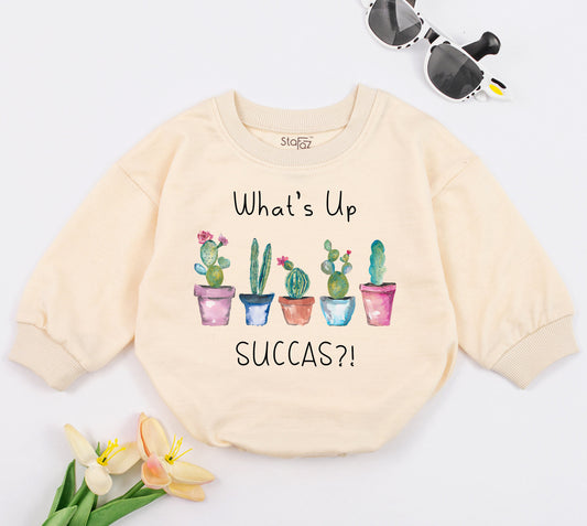 “Funny Cactus Baby Romper, Unisex Bodysuit Gift for Nature Lovers”